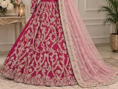 Bridal lehnga with Dupatta