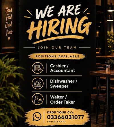 Restaurant staff needed