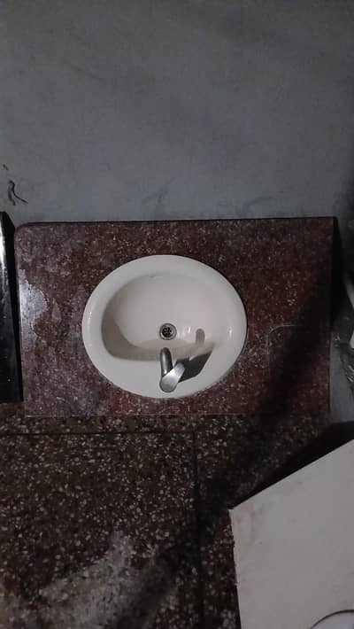 Granite vanity size 2×4 feet fitted with basin and mixer
