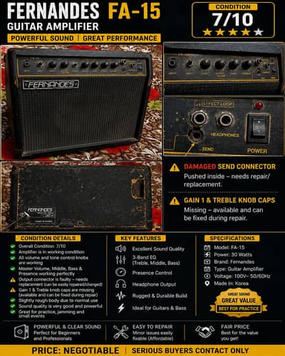 Fernandes FA-15 Guitar Amplifier