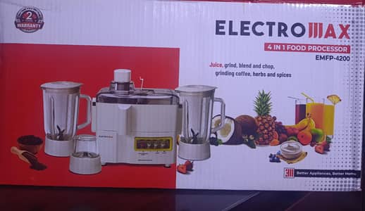 Electromax Food Processor (Untouched)