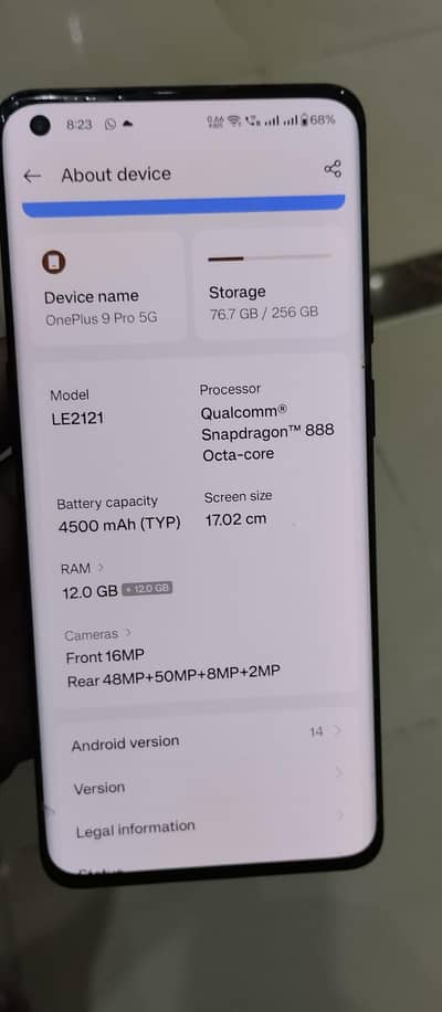 One Plus 9 Pro 24/256 gb
