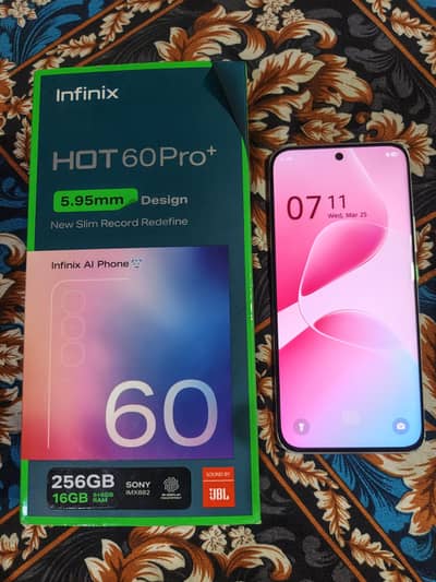Infinix Hot 60 Pro Plus, 16/256,  with warranty.