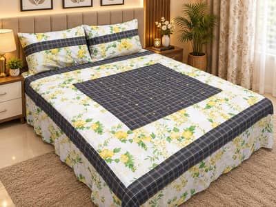 3 PCs bed sheets