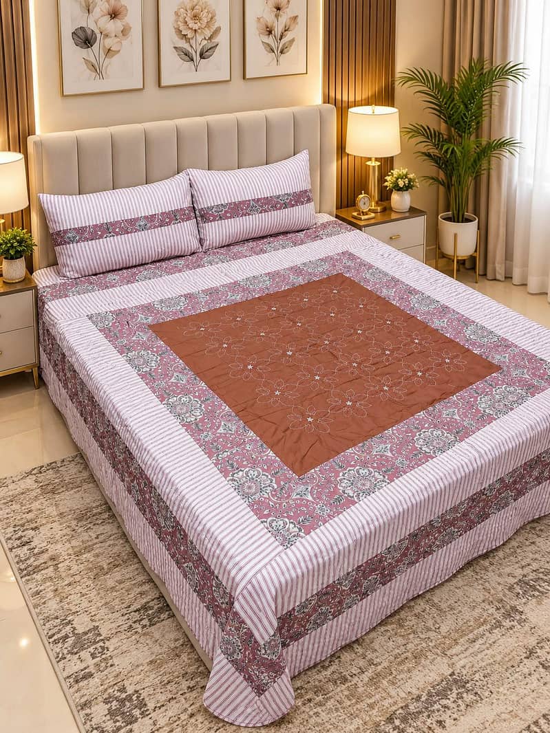 3 PCs bed sheets 3