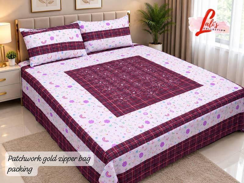 3 PCs bed sheets 7