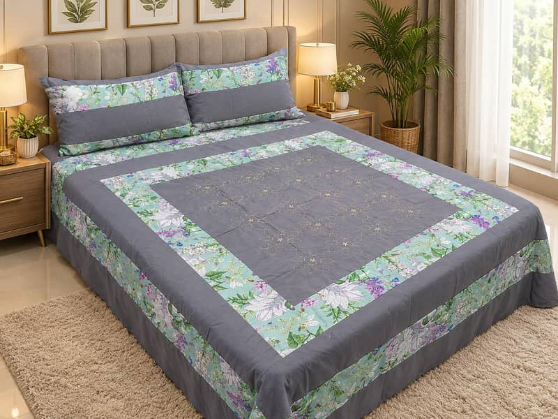 3 PCs bed sheets 12