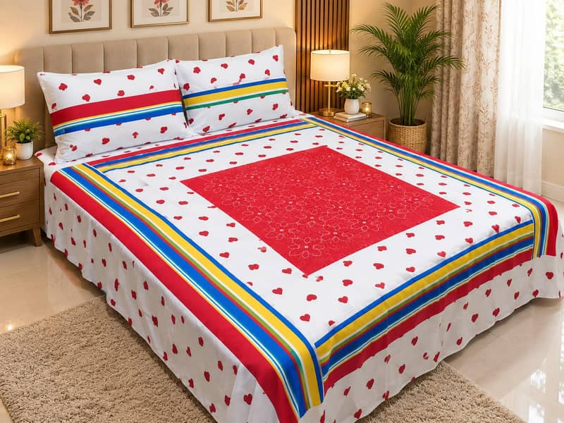 3 PCs bed sheets 14