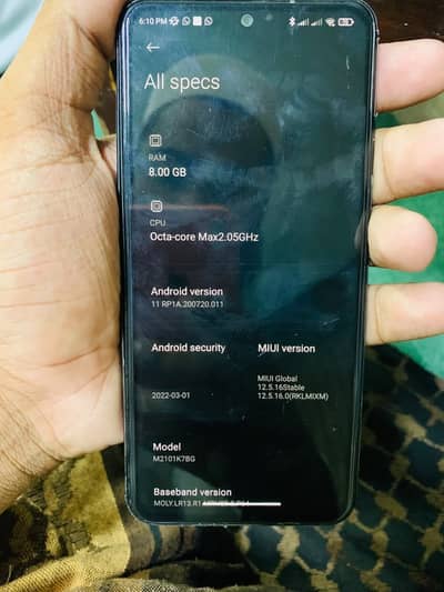 Redme note 10 s al ok ha koi smhla ni ha display panle ha