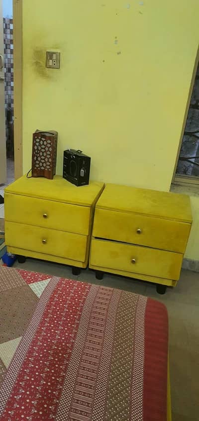 yellow bed