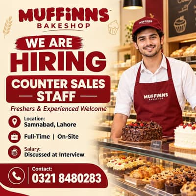 Counter Sale Staff Required (Salesman)