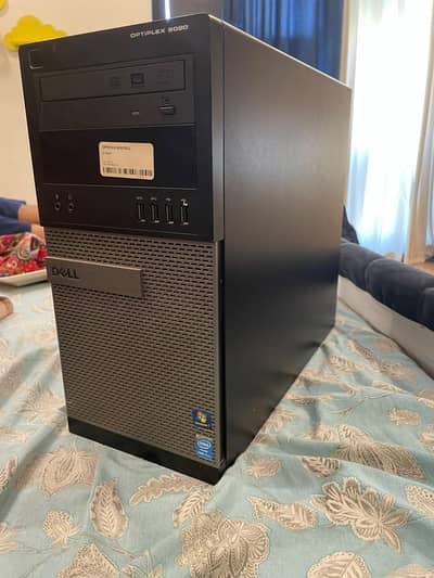 computer with monitor and accessories