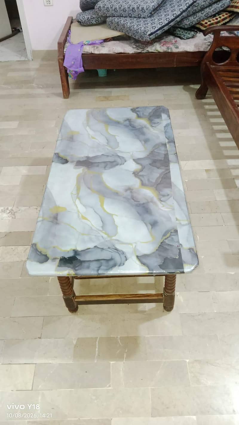 5 seater sofa with table 7