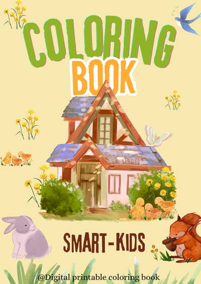 Cute Characters Coloring Book for Kids (PDF Printable)