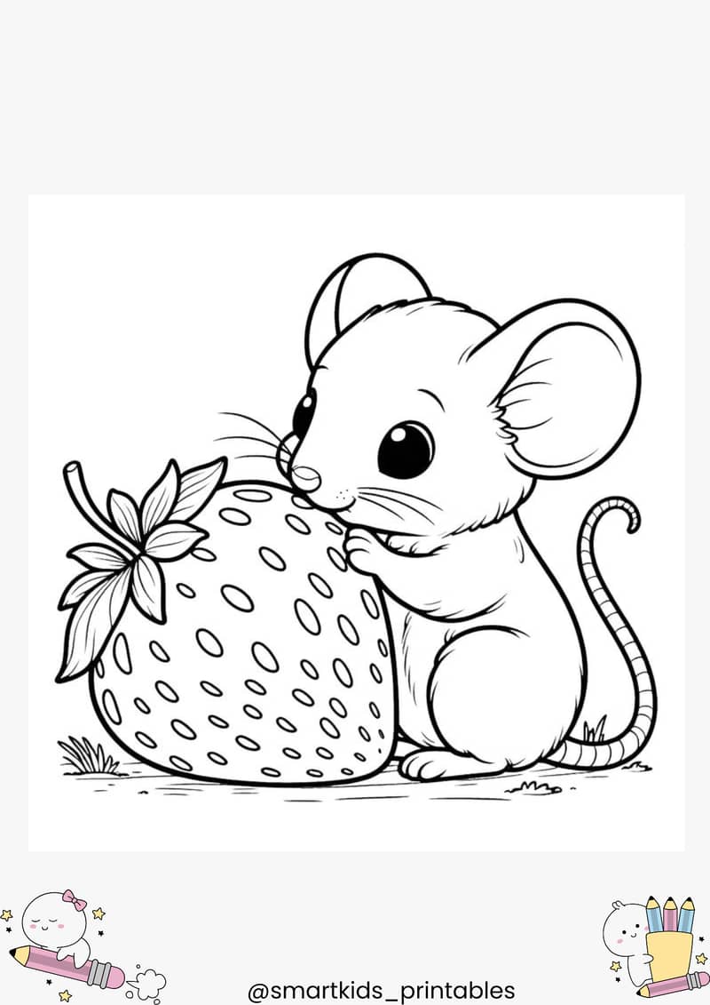 Cute Characters Coloring Book for Kids (PDF Printable) - Books - 1120389054