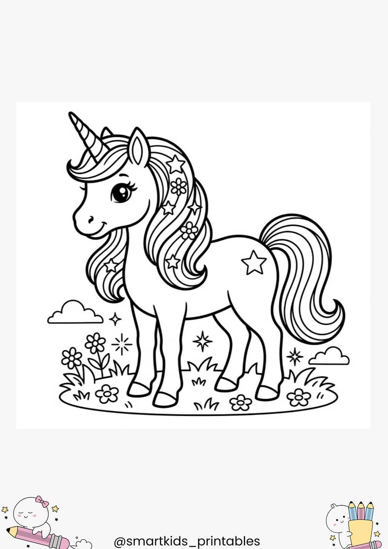Cute Characters Coloring Book for Kids (PDF Printable) - Books - 1120389054