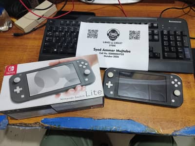 Nintendo Switch Lite - Jailbroken + 128gb Card + Complete Box  - COD