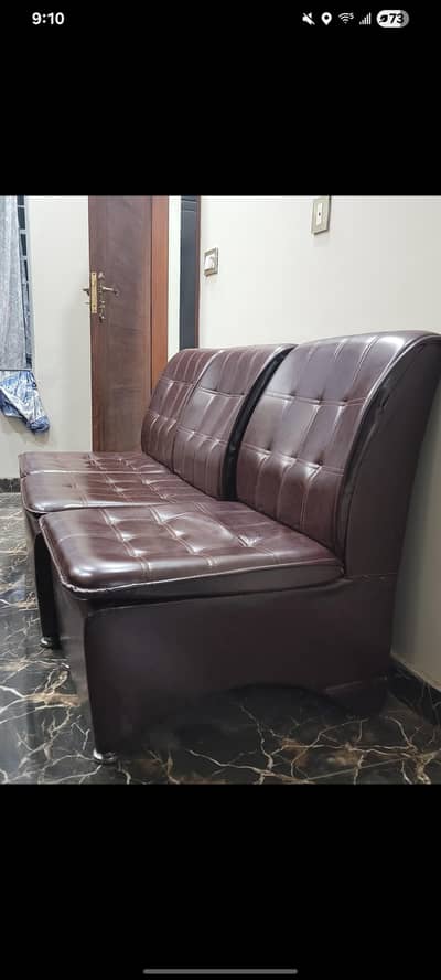 Office Rexine Sofa (4 Set)– Good Condition
