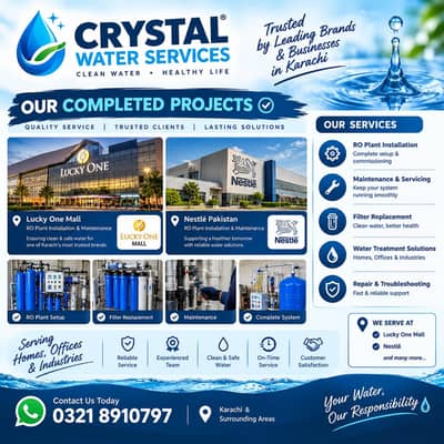 crystal water services all work Ro related