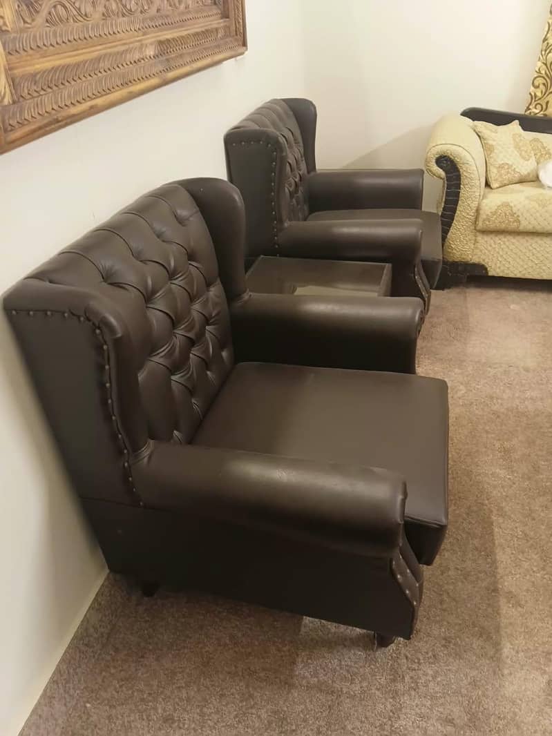 2 Single seater sofa with Table 6
