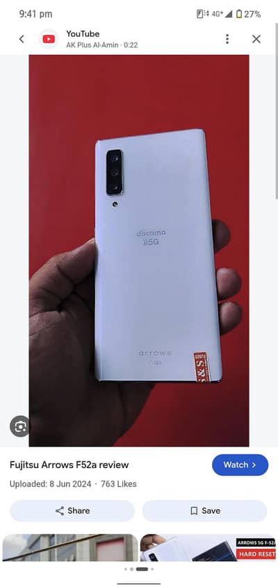 Docomo f52A 5G 8+128