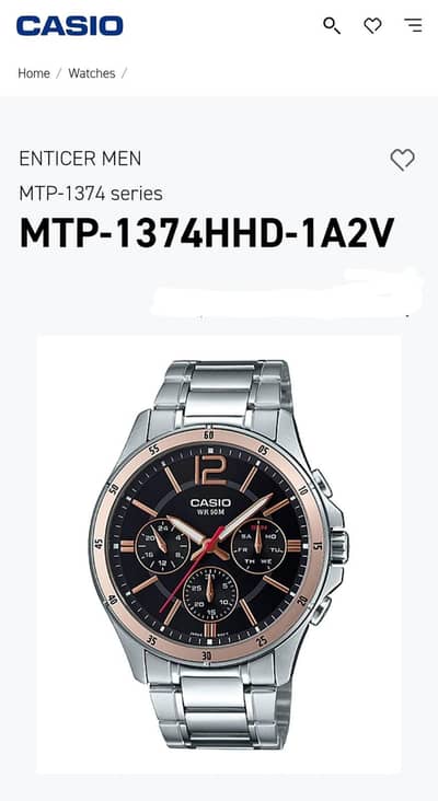 Casio Original Chronograph MEN MTP-1374