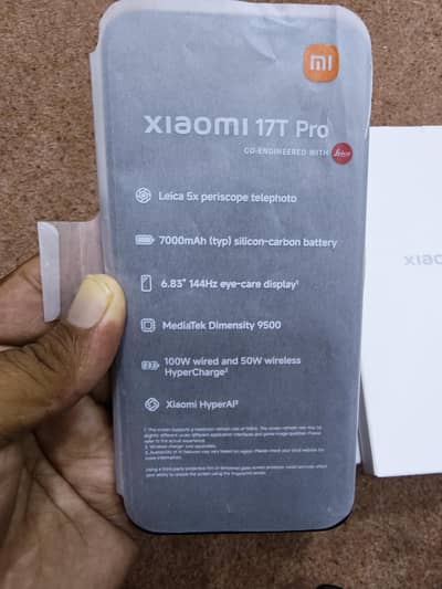 Xiaomi 17T Pro official pta approved 12/512 just 65 cycle count