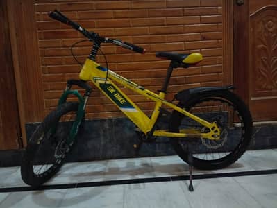 Sk bike mountain bicycle 20 inch yellow color good condition