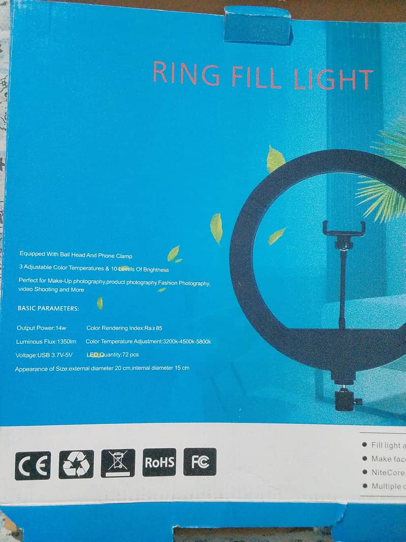 Tripod stand with ring light box pack 4