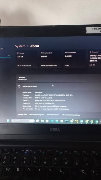 Dell laptop E7450