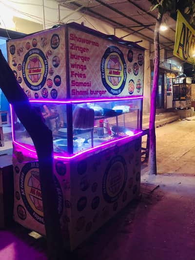 shawarma counter with hot plate  condition 10/9.5