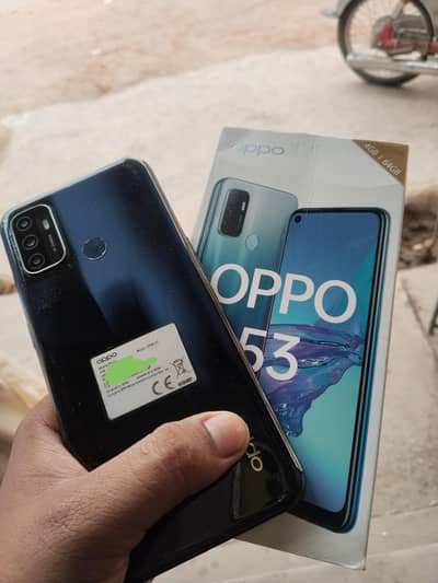 OPPO A53 with box 18w chrger original 4+64