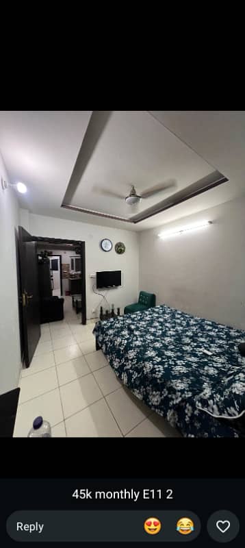 Per Day One Bed Fully Furnished Apartment Available in Islamabad