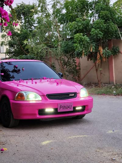 HONDA CIVIC CHERRY BLOSSOM AUTOMATIC | DUAL VTEC | PINK WRAP