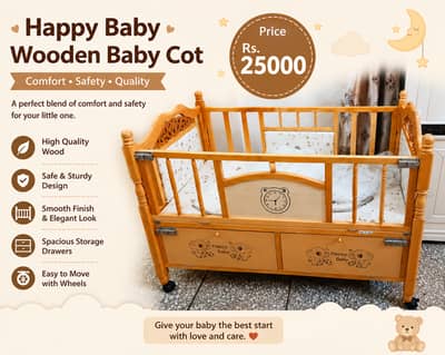 Baby coat wooden
