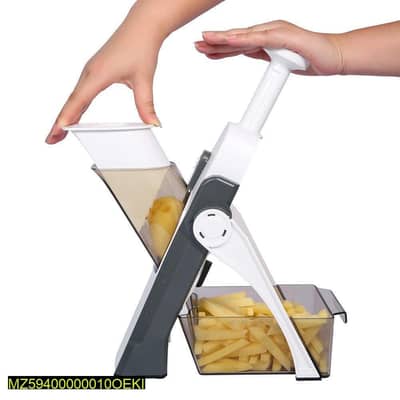 5-in-1 Vegetable Slicer with Transparent Tray