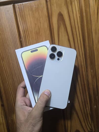 14 Pro Max PTA 128 Physical+esim 9.5/10 87% Original with Cable