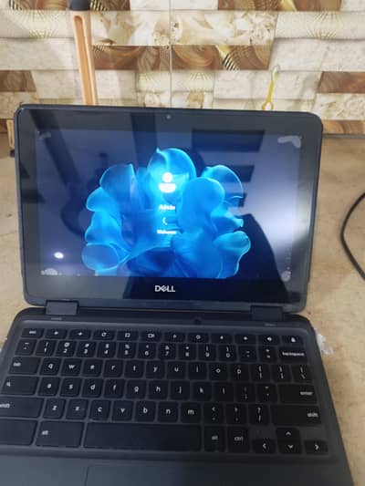 Dell Chromebook 360 rotate touch screen 4gb  windows installed