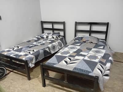 2 single bed with mattress