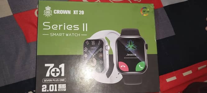 Brand new digital watch with 8 interchangeable straps and charger.