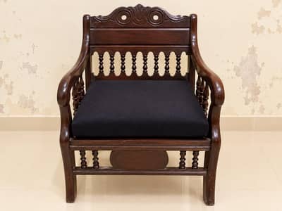 Wooden sofa set (4 seats)