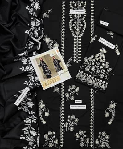 CROSS STITCH DHANAK EMBROIDERED 3-PIECE WINTER COLLECTION 2026*_