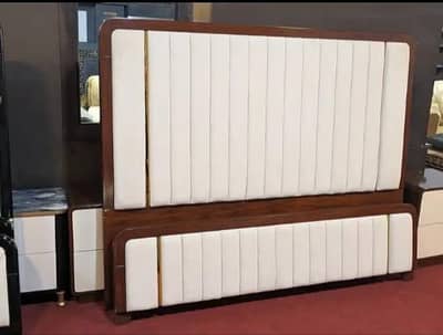 wooden bed