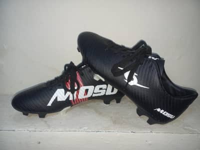 Mosu Football Boots – Black, Red & White | Size 41