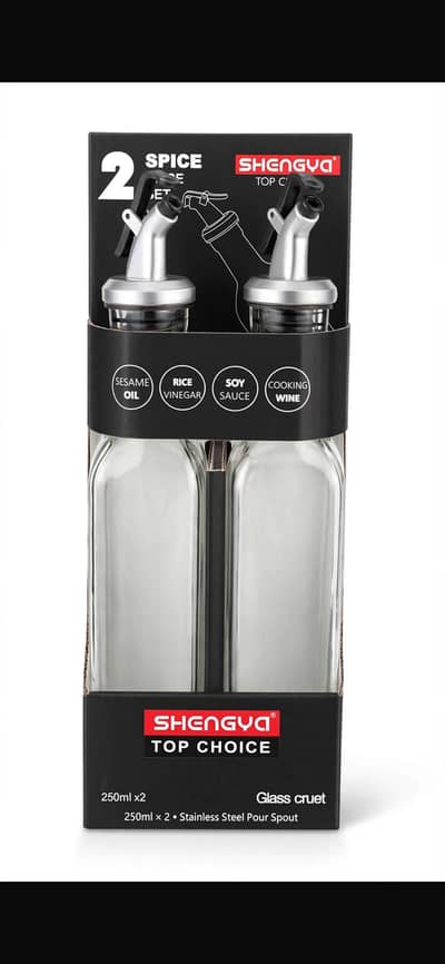 Shengya oil and sirka bottle set 2pc 250ml