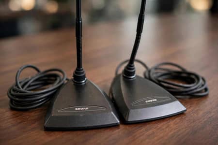 Original Shure Gooseneck Microphone Pair ( Set of 2 ).