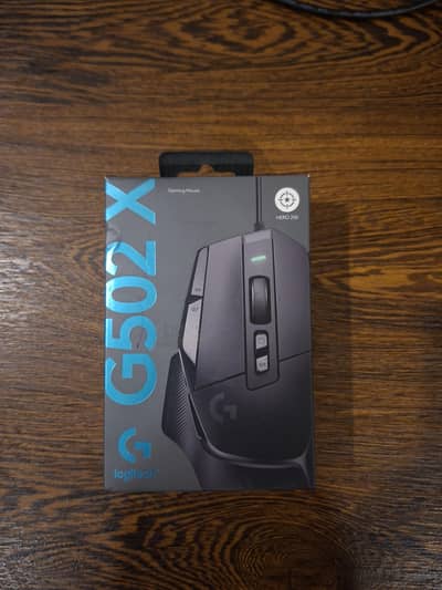Logitech G502 X black wired with box