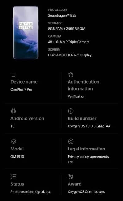 One Plus 7 Pro