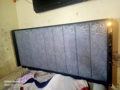 king size  bed showcase dressing and mattress