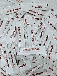 Sugar sachets Black pepper salt sachet